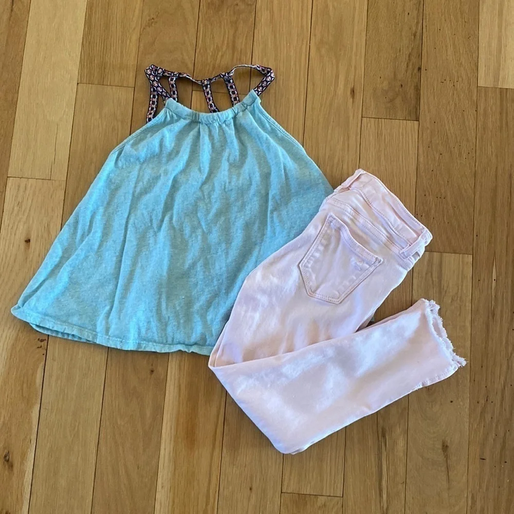 Appaman Tank 7 and DL1961 Chloe Pink Ankle Jeans 7